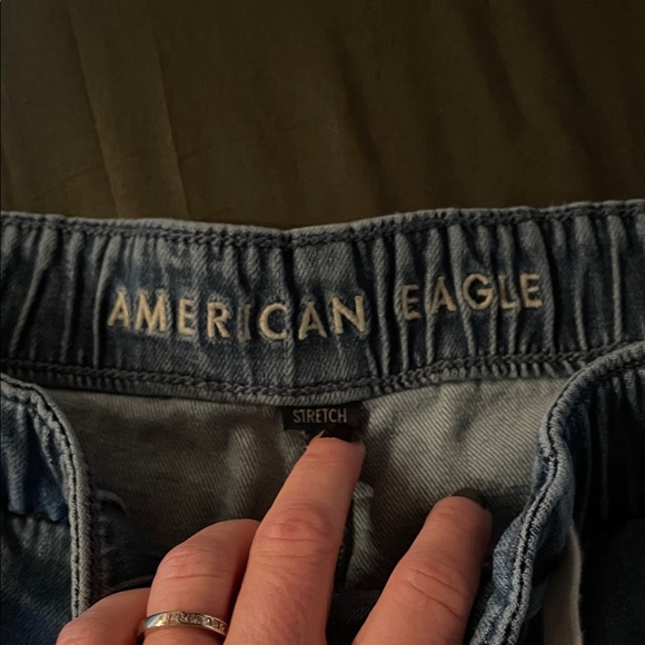 American Eagle Outfitters Blue wide leg jeans. Super soft material - Picture 2 of 8